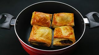 Puffs recipe Malayalam without oven Puffs sheet recipe എളുപ്പത്തിൽ പഫ്‌സ് ഷീറ്റ് Egg Puffs [upl. by Ecurb]