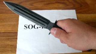 SOG Fusion Fixation Dagger Knife FX10 Demonstration [upl. by Renat]