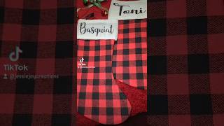 Buffalo Plaid Custom Stockings christmas explore fypシ゚viral viralvideo stockings [upl. by Masao42]