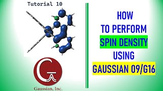 How to do spin density calculation using Gaussian 09W or G16 [upl. by Pooi]