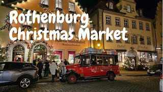 Rothenburg ob der Tauber Christmas Market virtual tour in 4K Fascinating Romantic Road Germany [upl. by Nnylatsyrc]