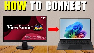 How To Connect ViewSonic Monitor To Laptop [upl. by Hadik]