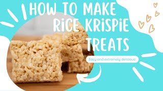 Rice Krispie Treats  No Bake Recipe [upl. by Silyhp]