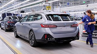 2024 BMW 5 Series G60 PRODUCTION in Germany 🇩🇪 [upl. by Yendirb]