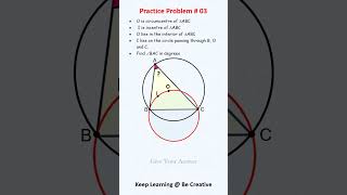 Geometry ProblemFinding Angle BAC using Circumcenter and Incenter Properties ioqm nmtc olympiad [upl. by Stilu]