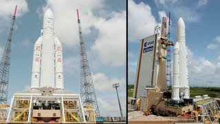 Timelapse film of Ariane 5 flight VA213 with ATV4 [upl. by Tybald720]