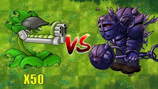 PVZ 1 Fusion Challenge 50 Fusion Plants VS Ultimate Obsidian Gargantuar  Who Will Win [upl. by Curran]