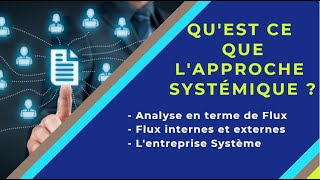 📌EOAE 1ère Bac Sc Eco  Lentreprise et son Environnement 7 👉 Introduction à lapproche Systémique [upl. by Culbertson]