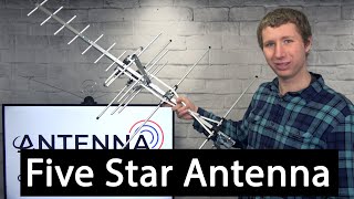 Five Star 200 mile IndoorOutdoor Yagi HD TV Antenna Review [upl. by Pazit]