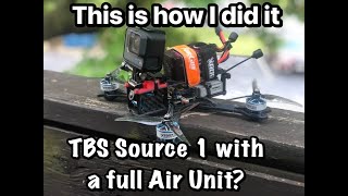 TBS Source One V3 with DJI Air Unit build Information [upl. by Waldemar]