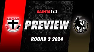 Round 2 PREVIEW St Kilda v Collingwood  AFL 2024 [upl. by Bonaparte]