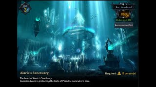 LOST ARK  Alarics Sanctuary FRIST TRY clear with my sorceress [upl. by Adnirb]