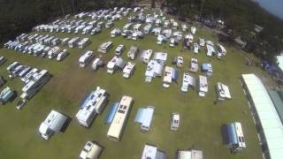 Aerial footage  CMCA 29th National Rally Port Stephens NSW 612 October 2014 [upl. by Brooks692]