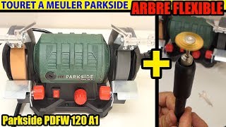 touret a meuler parkside lidl arbre flexible 120w Bench Grinder With Flexible Drive Shaft [upl. by Ahsaret]