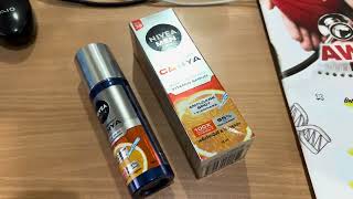 Nivea MEN Extra Bright CampHYA Age Defense Vitamin Serum Anti Dark Spot nivea men Camphya [upl. by Nerreg85]