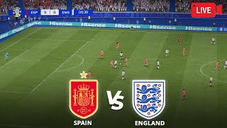 Spain VS England  UEFA EURO 2024  FINAL  Live Score  EaFc24  PS5 [upl. by Kcirb]