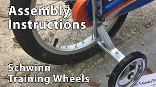 Attaching Schwinn Training Wheels to a 16quot Bicycle [upl. by Zednanreh8]