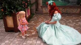 Hugging Princess Ariel from The Little Mermaid at Disneyland [upl. by Nowahs]