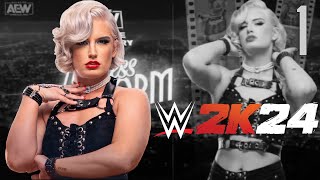 WWE 2K24  Timeless Toni Storm My Rise  Gameplay Walkthrough  Part 1  Xbox Series X [upl. by Eseuqcaj]