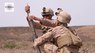 US Marines M224 60mm Lightweight Mortar Live Fire Exercise [upl. by Alyat]