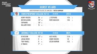 Hurstpierpoint College 1st XI v Ardingly College 1st XI [upl. by Odradlig147]