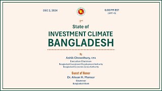 2nd State of Investment ClimateBangladesh [upl. by Enelegna]