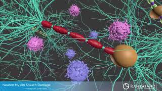 Myelin Sheath Damage thinking Particles  ScientificMedical VFX [upl. by Zilvia]