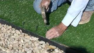 Realgrass at Home Depot Synthetic Artificial Turf Installation [upl. by Maidie]