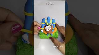 Makhan Chor Krishna 😍🙏 How to make Clay krishna idols❤️makhanchor krishna makingkrishna gopal [upl. by Rilda]