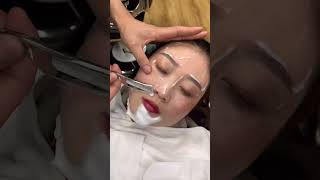 ASMR Rare Razor Shave10 Years Younger to Shave vellus hair and Cuticles on Female Customers Face [upl. by Aihsenor]