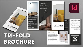 How to make Trifold Brochure in InDesign Stepbystep [upl. by Aushoj]