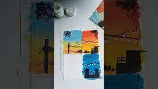 Creative drawing  moodboard painting 3 art creative shorts satisfying Sanjidaspainting [upl. by Notsek]