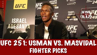 UFC 251 Kamaru Usman vs Jorge Masvidal Fighter Picks [upl. by Astrix]