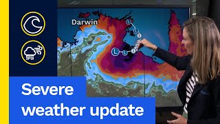 Severe Weather Update 15 March 2024 Tropical low over Top End to develop into a tropical cyclone [upl. by Vinn]