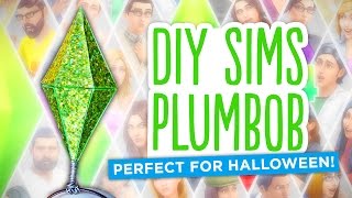 DIY Sims DiamondPlumbob  Easy Halloween Costume [upl. by Mcleod]