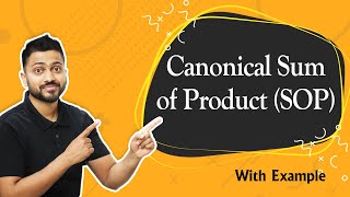 Canonical Sum of Product SOP with example [upl. by Alletse]