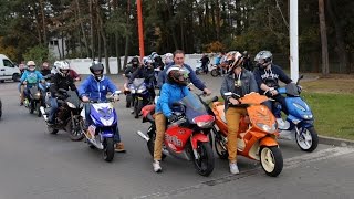 Zlot skuterów i motorowerów w Ostrołęce [upl. by Aurita628]