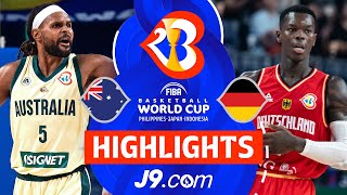 Australia 🇦🇺 vs Germany 🇩🇪  J9 Highlights  FIBA Basketball World Cup 2023 [upl. by Cassell85]