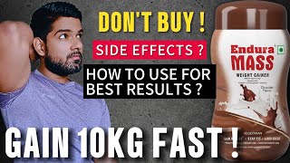 Dont Buy Endura Mass Weight Gainer  How to Use Endura Mass GAINER  Gain 8kg to 10kg Fast [upl. by Killoran963]