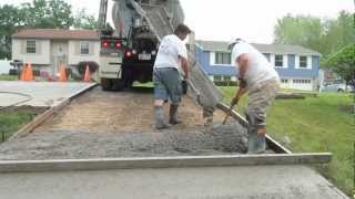 How to Pour a Concrete Driveway [upl. by Anah538]