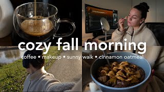 My cozy morning🕯️🎧 coffee makeup sunny walk cinnamon oatmeal [upl. by Danialah914]