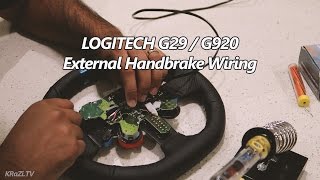 LOGITECH G29  G920 External Handbrake Mod [upl. by Ettenav276]