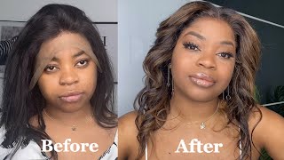 COMMENT FAIRE UNE COLORATION HIGHLIGHT SOIT MÊME INCROYABLE TRANSFORMATION DE CETTE PERRUQUE [upl. by Ahseila]