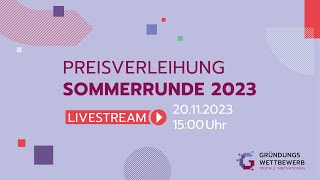 Sommerrunde 2023 Preisverleihung  Livestream vom DigitalGipfel der Bundesregierung [upl. by Klos]