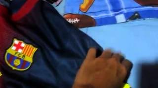 Unboxing FC Barcelona Jersey  Temporada 20122013 Local Azulgrana [upl. by Aleka]