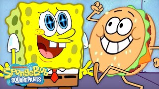 Every Krabby Patty in NEW SpongeBob Episodes 🍔  60 Minute Compilation  SpongeBob [upl. by Ennaylloh]