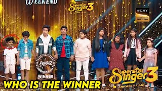 Who is The Winner of Superstar Singer 3 Today Episode  Superstar Singer 3 Winner [upl. by Assilev442]