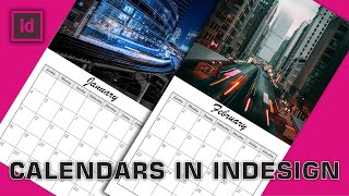 Design a Wall Calendar in InDesign in just 11 minutes [upl. by Tiebold]