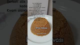 İrmik helvası🤩 food yemektarifleri hamurişi tatlıtarifleri irmikhelvası şerbetlitatlıtarifleri [upl. by Frymire855]