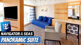 Navigator of the Seas  Ocean View Panoramic Suite Walkthrough Tour amp Review 4K  Royal Caribbean [upl. by Assyli866]